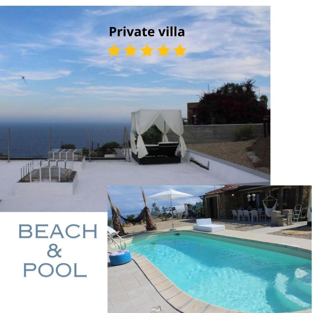 Villa Clicla - Pool, Sea,Hommock Swing And Laziness Imperia Ngoại thất bức ảnh